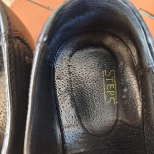 Step Shoes leather shoes size 43, black