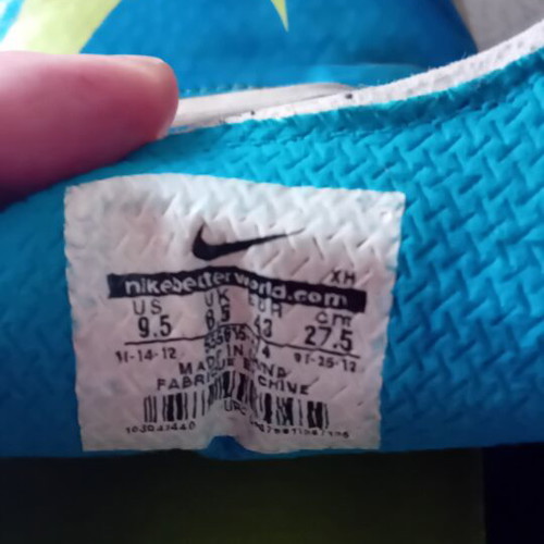 Nike Mercurial Victory IV TF football shoes used, size 43, blue