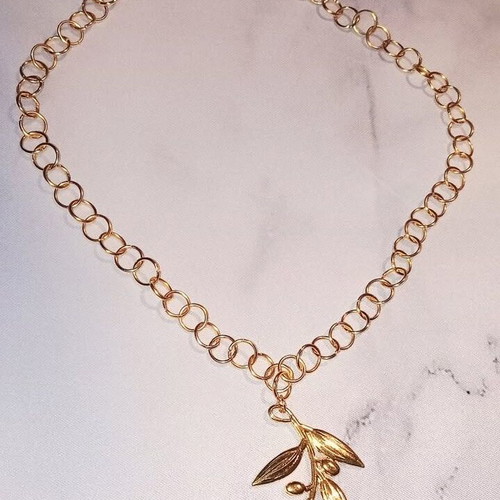 Handmade magic necklace gold color