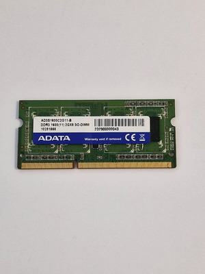 ADATA Sodimm DDR3 2GB 1600MHz RAM σαν καινούργιο για laptop