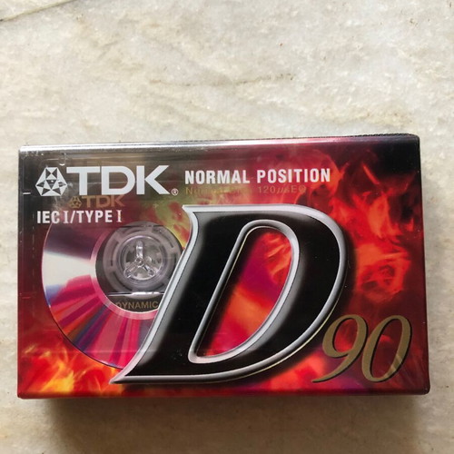 TDK cassette 90 minutes new, sealed packaging