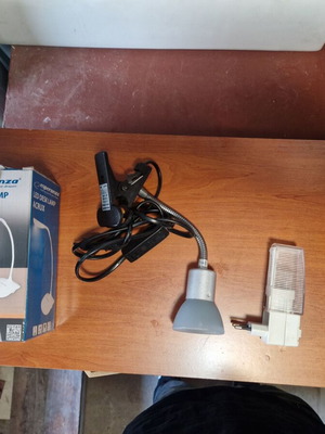 Set of 4 lamps including LED desk lamp and night lights