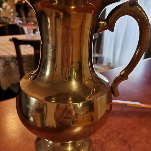 Brass pitcher vintage used