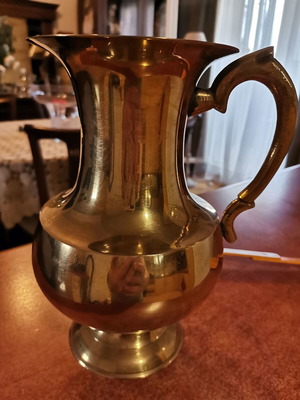 Brass pitcher vintage used