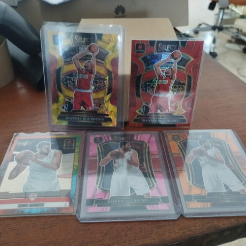 Panini basketball cards Giannis Bourousis Olympiakos numbered