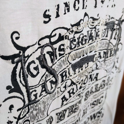 Ragman T-shirt used, size M, white with blue print
