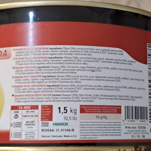 Metal tins new, set of 3 with plastic lid