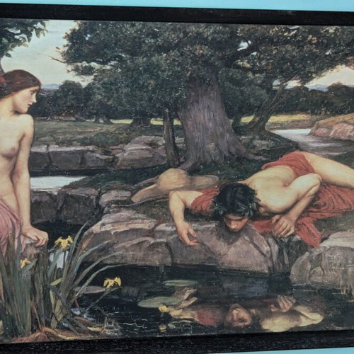 Canvas painting with solid wood frame 1.30x80 cm new