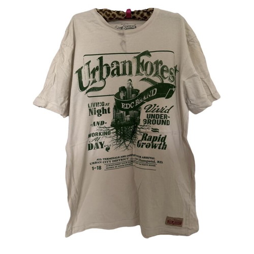 Von Dutch blouse used, white and green, size XL
