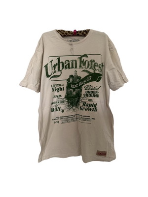 Von Dutch blouse used, white and green, size XL