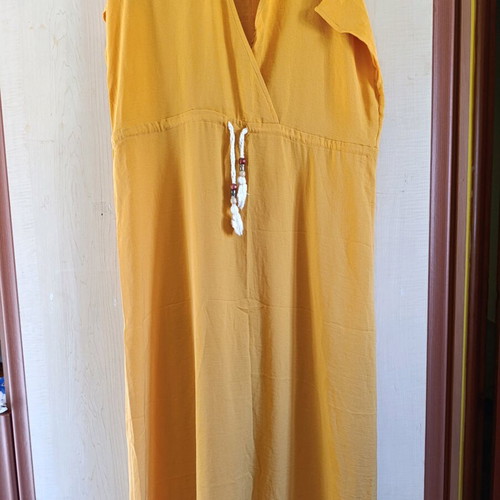 Women's long dress new, one size, yellow orange