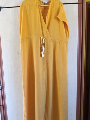 Women's long dress new, one size, yellow orange