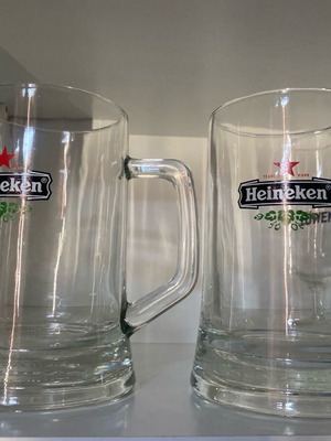 Heineken ποτήρια 0,5lt σαν καινούργια, σετ 2 τεμαχίων