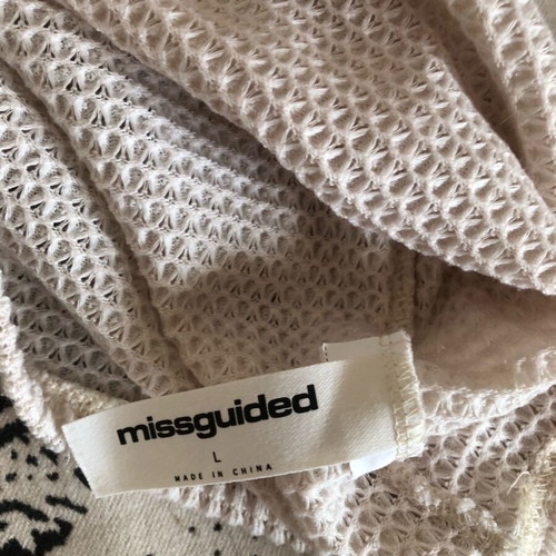 Missguided skirt and top set like new, beige, size L