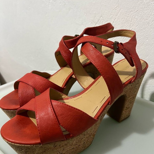 Nine West platforms like new, size 38.5, orange
