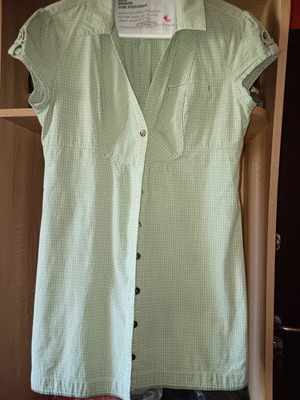 Bsk shirt large size white and green like new