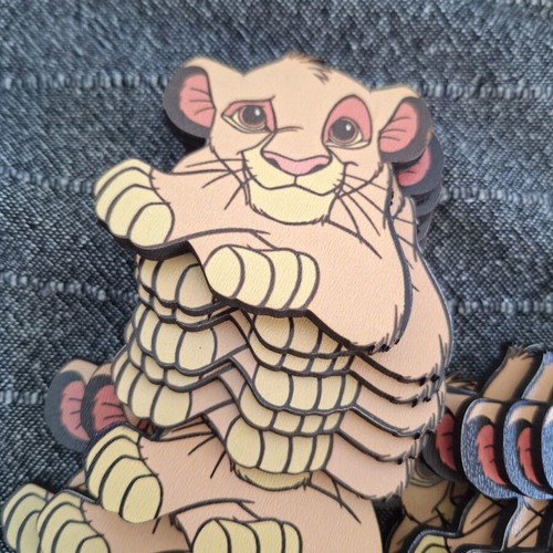 Wooden Lion King decorations set of 62 pieces like new