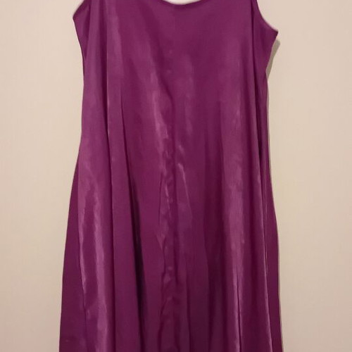 Celestino satin mini purple dress like new, wide fit
