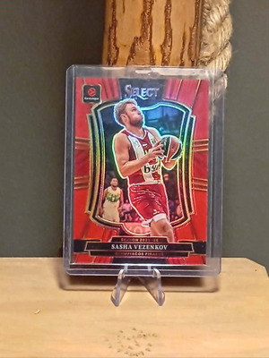2025/26 Panini Select Euroleague Sasha Vezenkov Red Prizm card like new