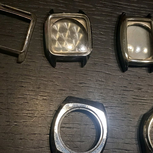 Watch cases used, set of 18 pieces