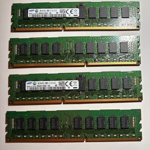 Samsung 32GB DDR3L ECC Registered Server RAM PC3L-12800R new, 4x8GB