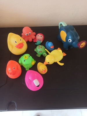 Bath toys used