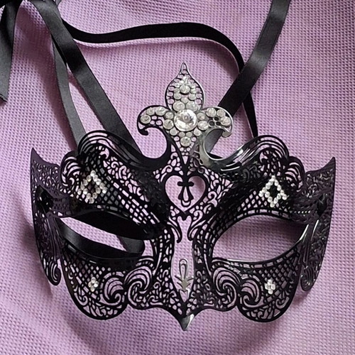 Authentic Venetian masquerade mask with Swarovski crystals like new