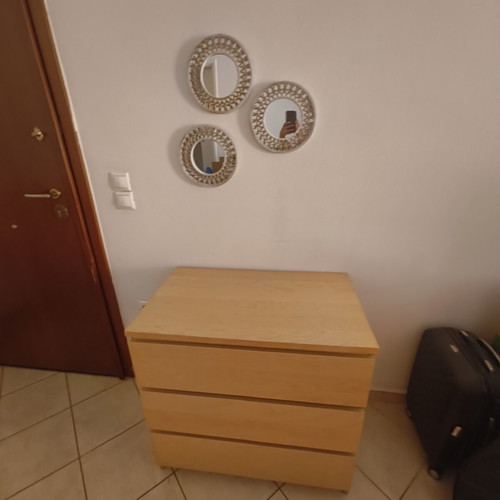 IKEA STORKLINTA chest of drawers 3 drawers 70×50×75 cm with 3 mirrors