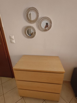 IKEA STORKLINTA chest of drawers 3 drawers 70×50×75 cm with 3 mirrors