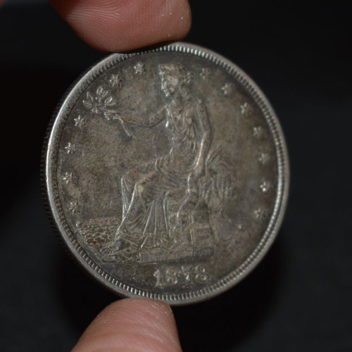 Trade Dollar 1878 Silver Used