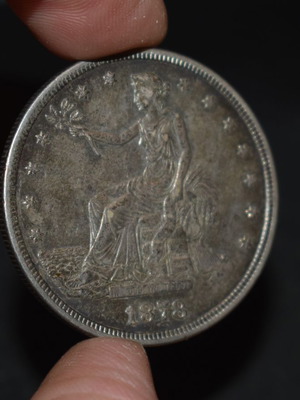 Trade Dollar 1878 Silver Used