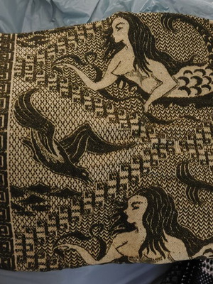 Vintage woven and knitted traditional blankets