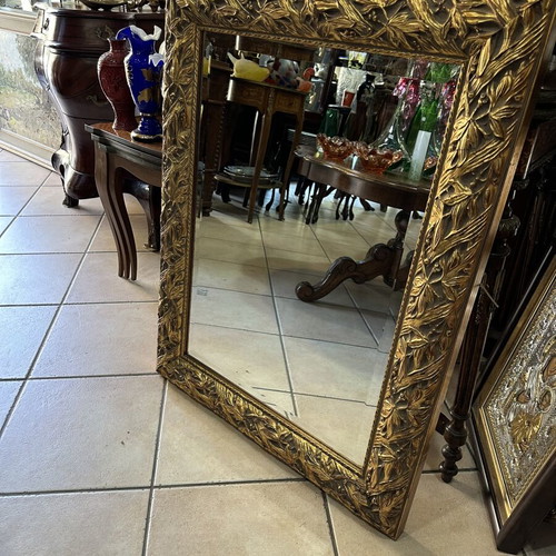 Square mirror with bijou glass used