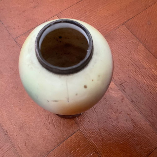 English porcelain vase with painting detail from Murillo