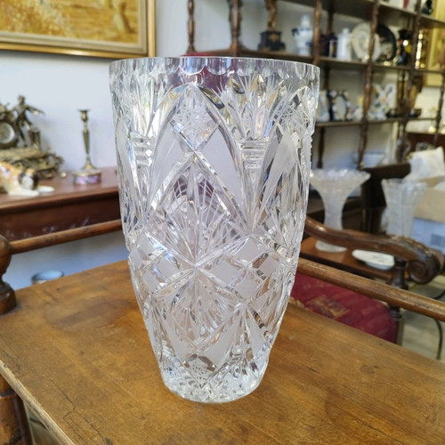Bohemian Crystal Vase used in excellent condition