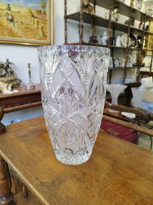Bohemian Crystal Vase used in excellent condition