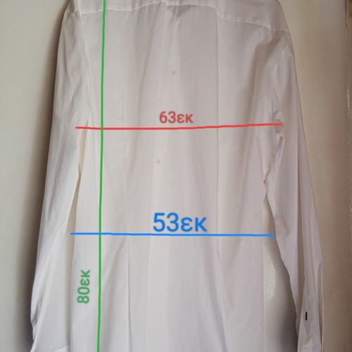 Men's cotton shirt XL like new, white