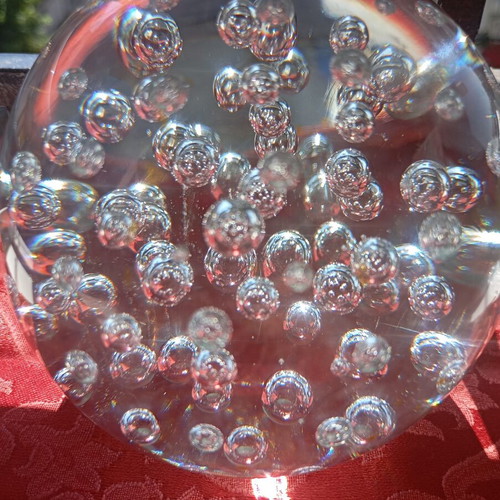 Murano Style Paperweight used, 1237gr, 11cm diameter
