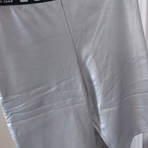 Biker sorts used, size small 36, metallic gray