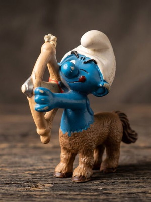 Schleich Peyo Smurf Centaur Archer Figure 2009 like new