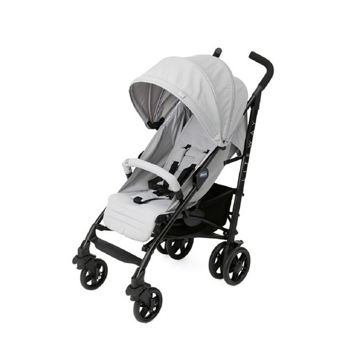 Chicco Lite Way 4 Complete stroller like new, gray