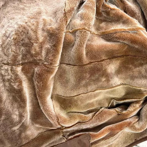Vintage Genuine Brown Sheepskin Women's Coat Raverdo like new, XL