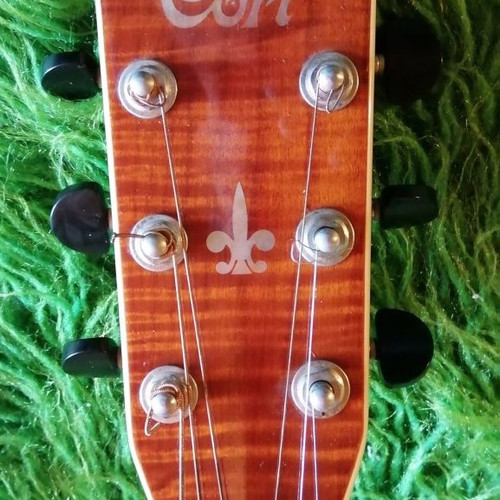 Cort MR727F electro-acoustic guitar used with hard case