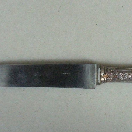 Cutlery set silver-plated with coat of arms, French, about 150 years old
