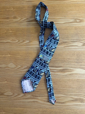 Jacques Esterel vintage men's tie with geometric pattern