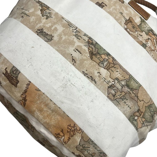 Alviero Martini 1a Classe Primavera shoulder bag used, white and beige
