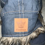 Blue Jean snow cap hat with fur by FIRETRAP like new