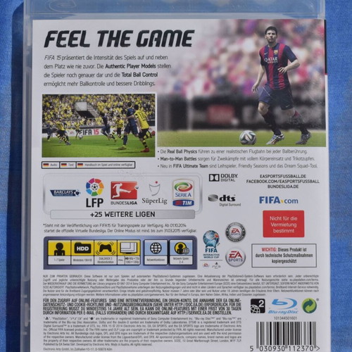 FIFA 15 PlayStation 3 game very good condition