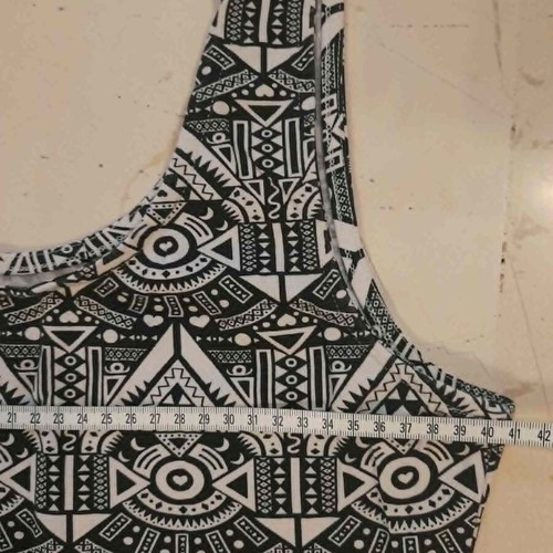 Bershka dress used, cotton with elastane, size S 36 8, black and white