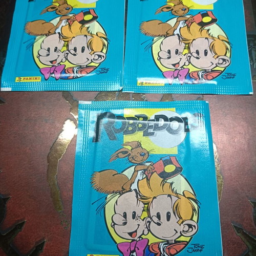 Spirou Panini sticker packs new, set of 3